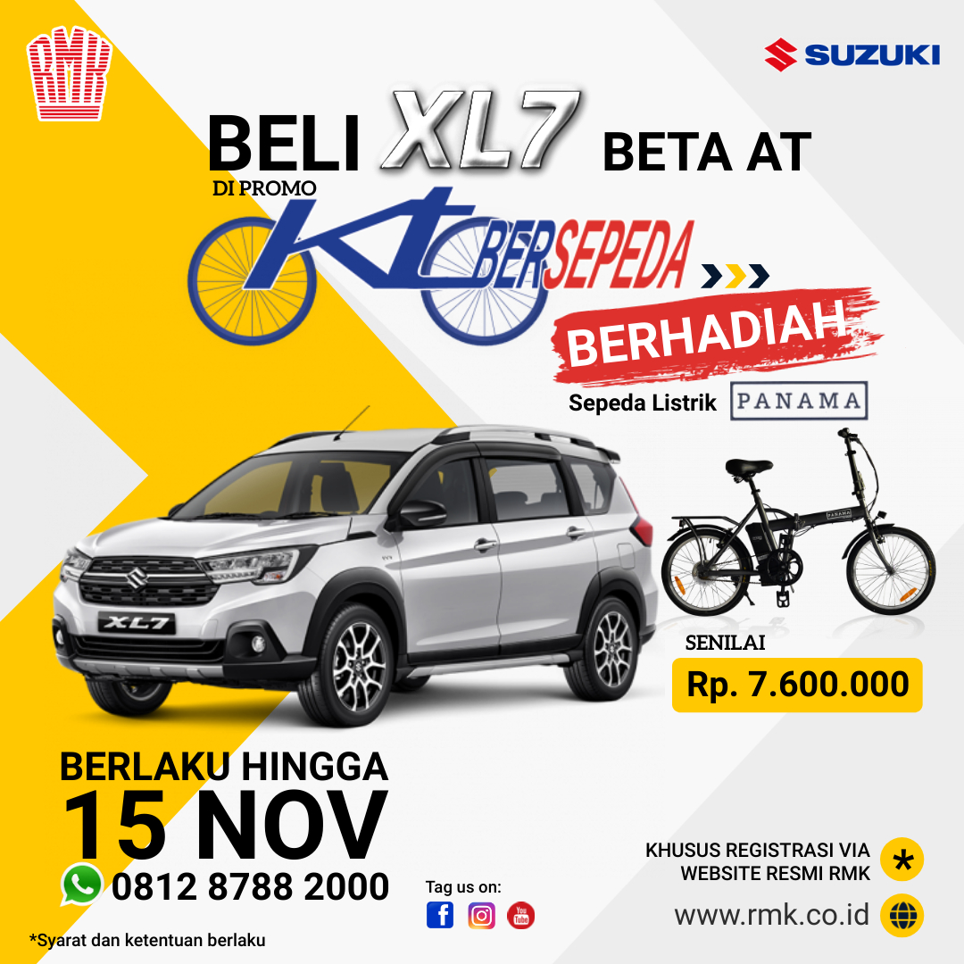 Oktobe sepepeda Suzuki RMK Cimanggis Depok